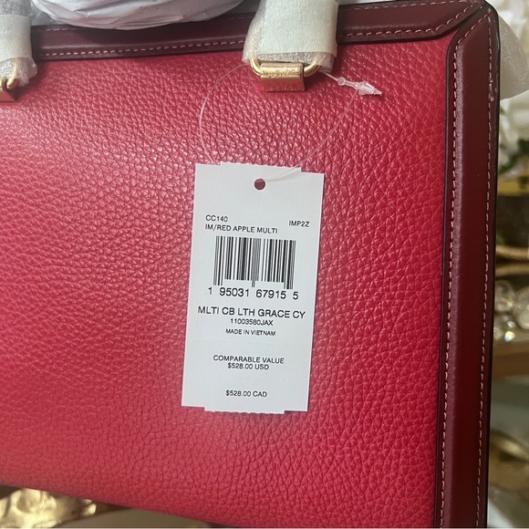 Coach Grace Carryall In Colorblock Crossbody Hand Bag - Picture 11 of 13